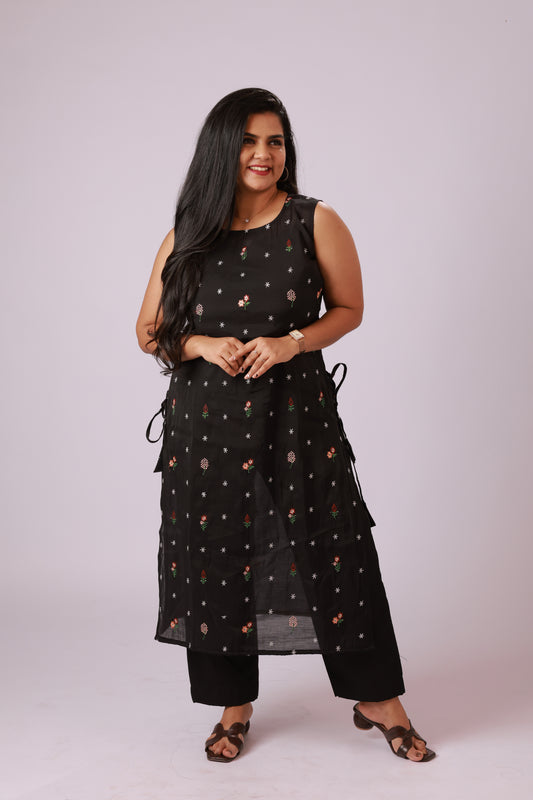Midnight Bloom Coord Set