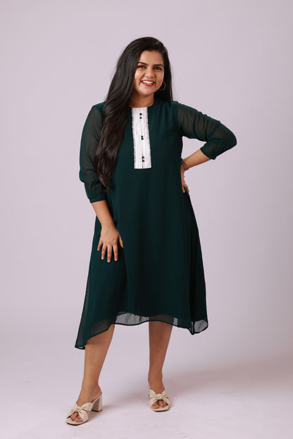 Emerald A-Line Dress