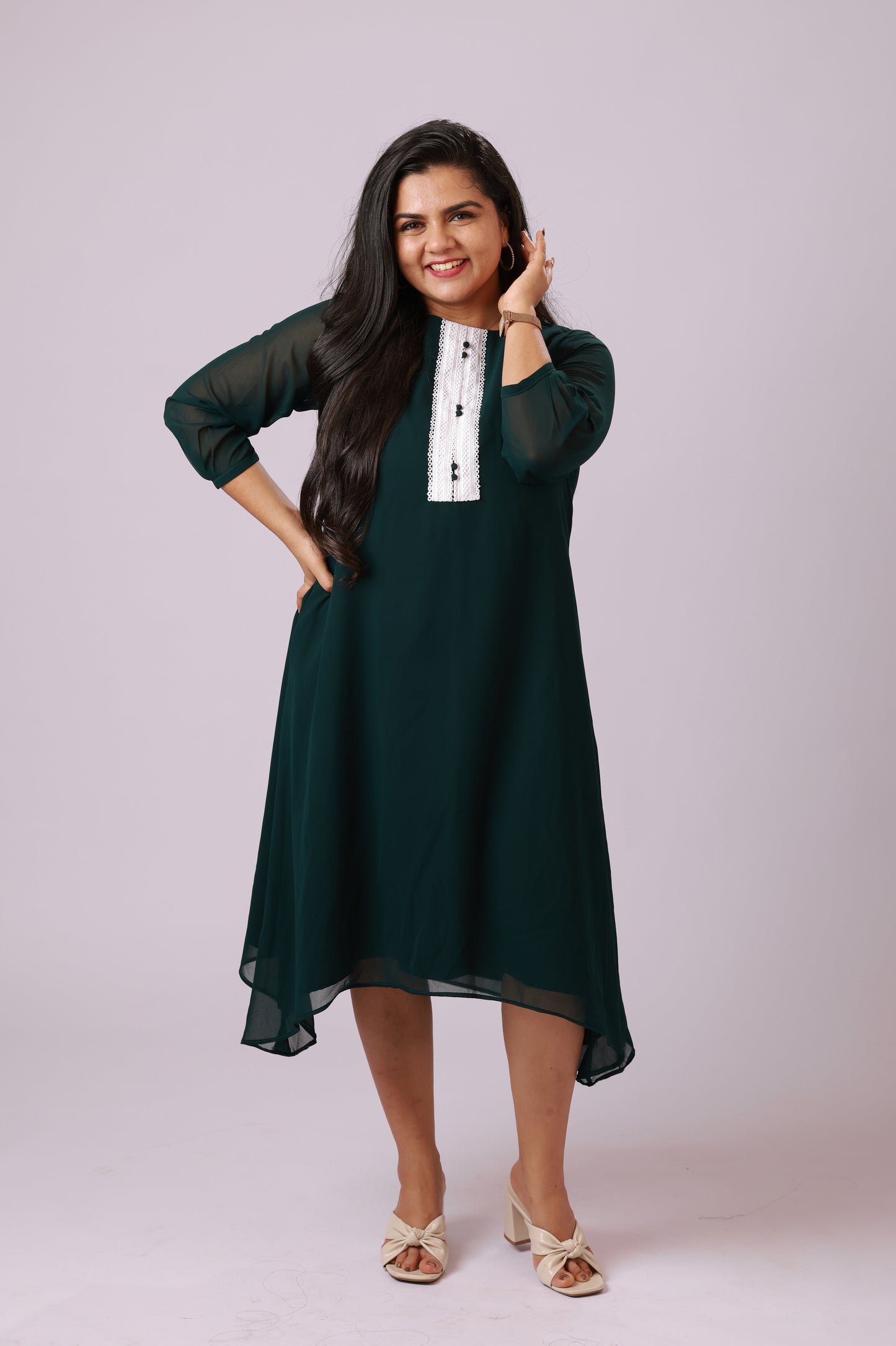Emerald A-Line Dress