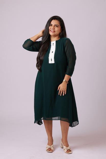 Emerald A-Line Dress