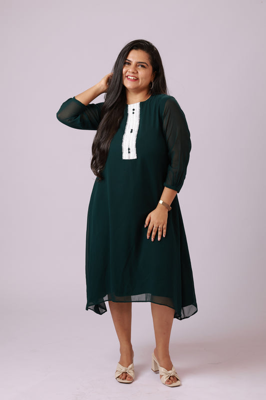 Emerald A-Line Dress