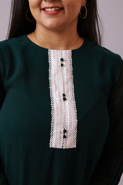 Emerald A-Line Dress