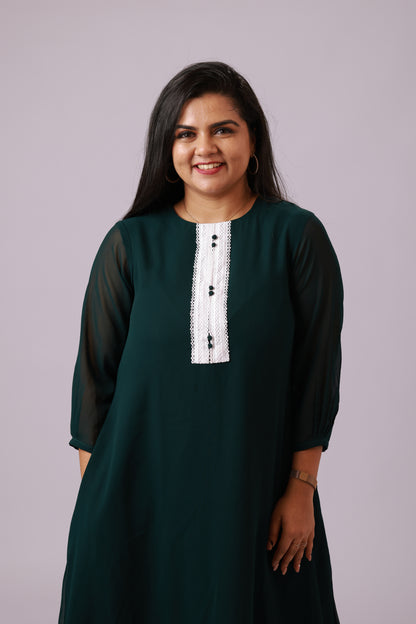 Emerald A-Line Dress