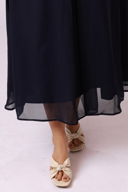 Midnight Blue A-Line Dress