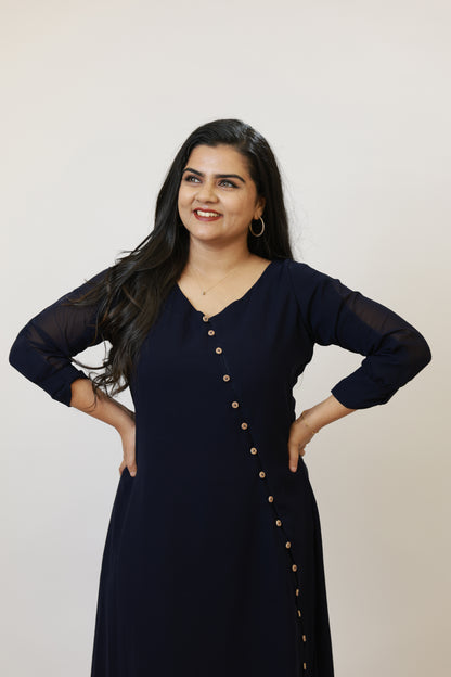 Celeste Buttoned Midi Dress