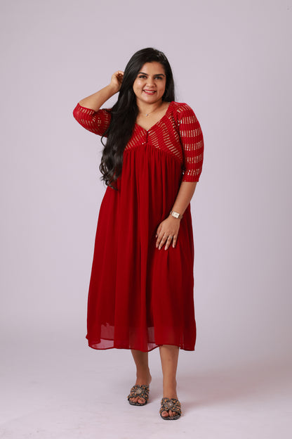 Ruby Alia Cut Kurti